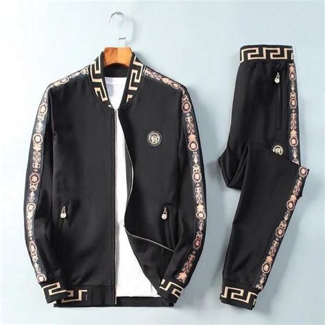 versace gold jacket mens|versace tracksuit men's.